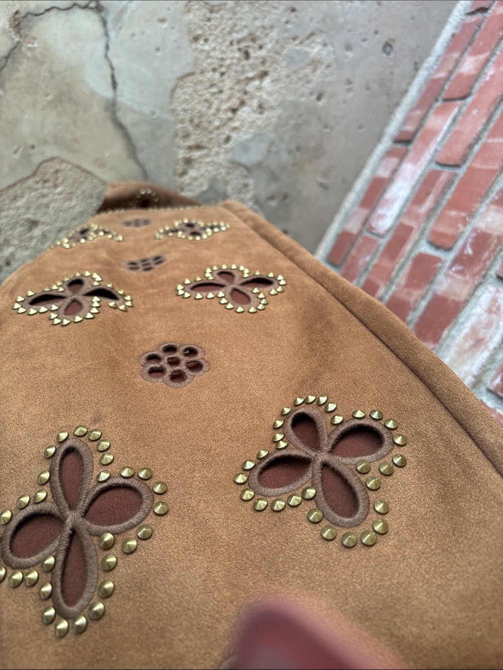 The Noli Shop Kaia Suede High Rise Jean - Picture 11 of 11